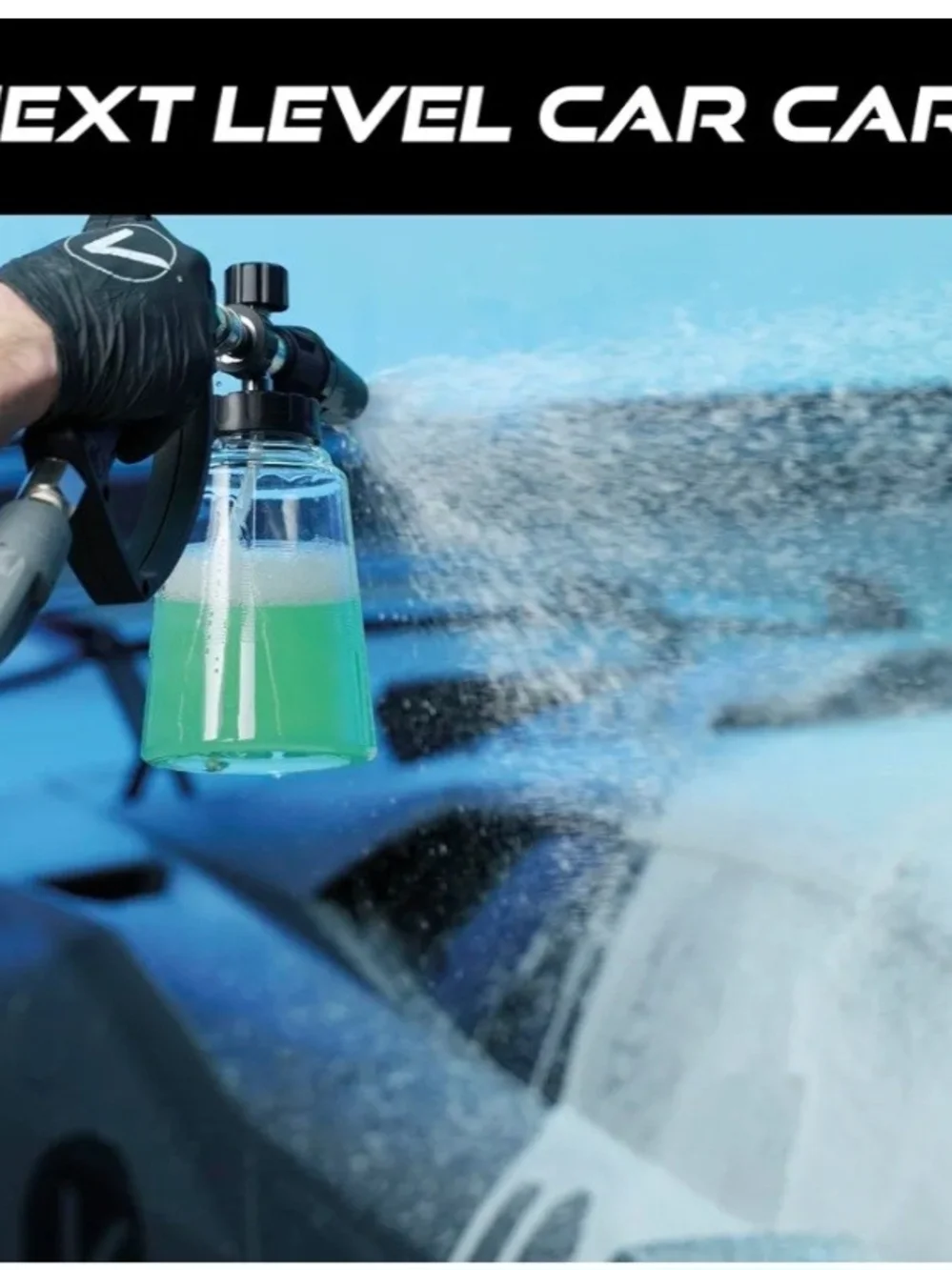 Adjustable Green Foam Cannon Spray Gun for Men Grooming